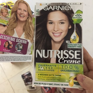 ( HÀNG ĐỨC) Thuốc Nhuộm Tóc Garnier Số 40 Nâu đen Socola