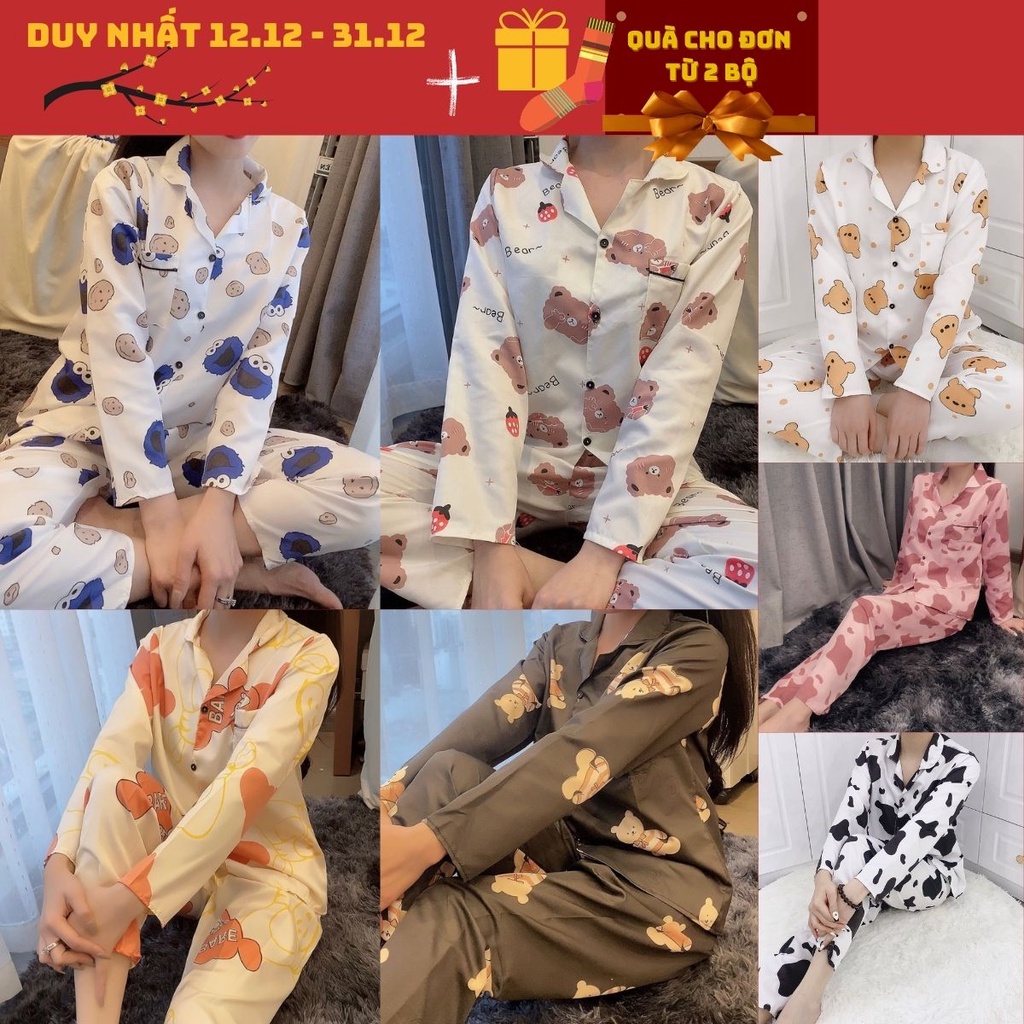 Pyjama nữ dài tay, đồ ngủ Pijama cute dài tay hình thú, hoạt hình - Chíp Boutique | BigBuy360 - bigbuy360.vn