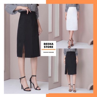 Chân váy lưng cao chữ a xẻ cạnh, chân váy đẹp beeka store