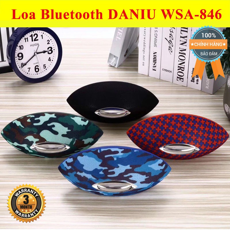 Loa bluetooth chính hãng Daniu WSA-846 ♥️Freeship♥️ Giảm 30k khi nhập MAYT30 - Loa di dộng bluetooth mini giá rẻ