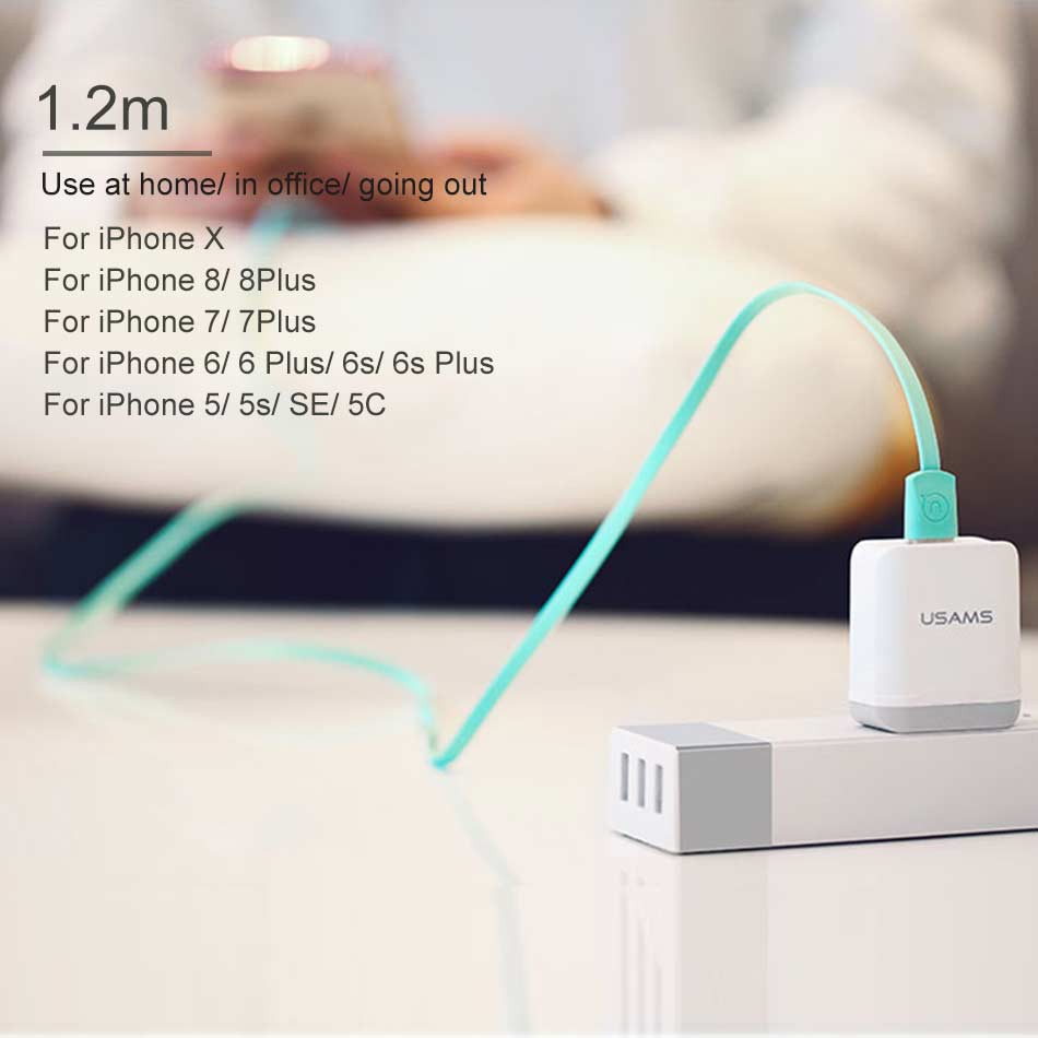 Cáp sạc Lightning cho iPhone hỗ trợ sạc nhanh USAMS