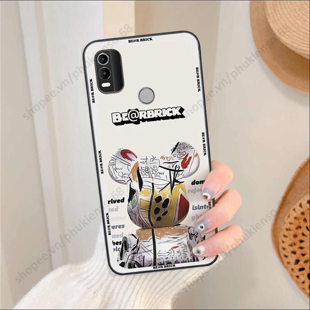 Ốp lưng điện thoại Nokia C21 Plus elegant, gấu be@rbrick cao cấp, vỏ ốp rẻ đẹp