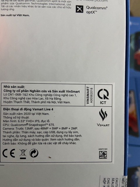 Điện thoại Vsmart Live 4 Ram 6GB Rom 64GB ( Bảo hành chính hãng 18 tháng) | BigBuy360 - bigbuy360.vn