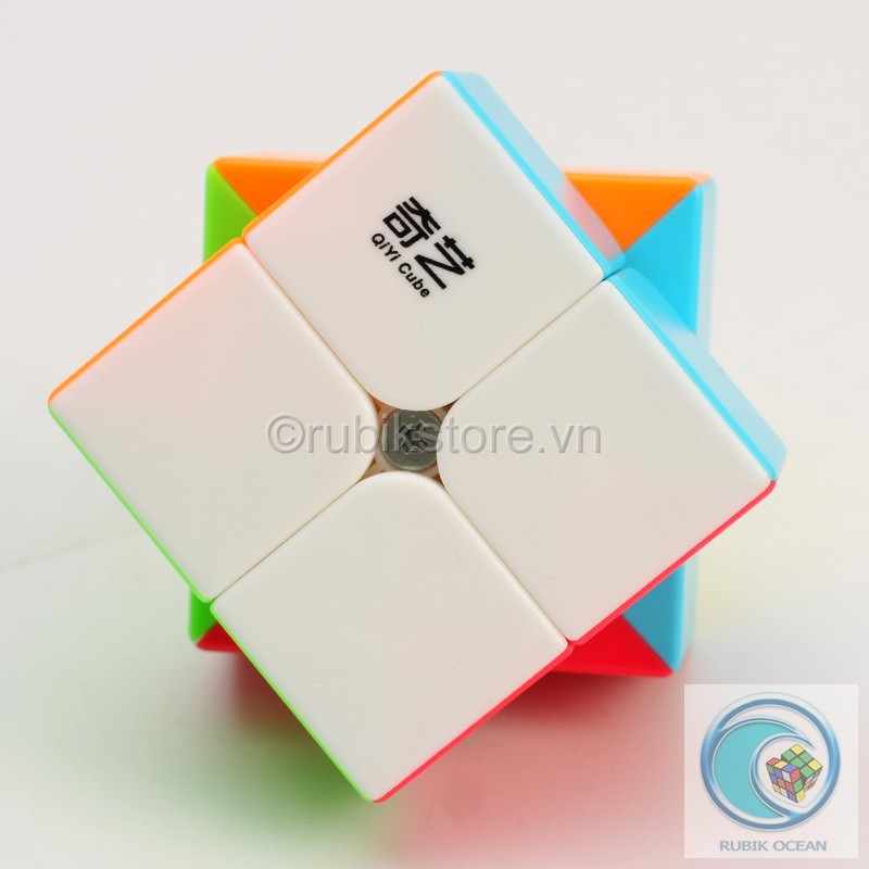 Đồ chơi Rubik QiYi 2x2 QiDi S Stickerless - Rubik Ocean