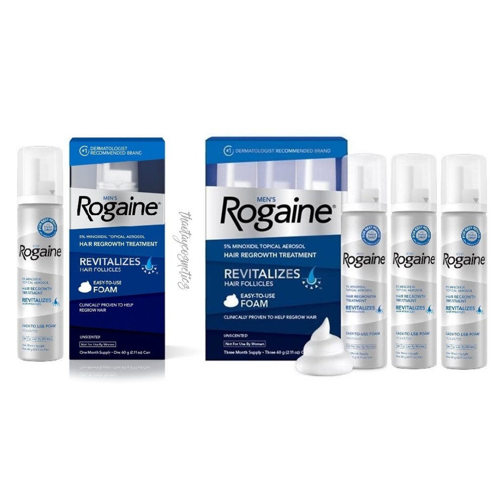 Mọc tóc cho nam Men's Rogaine 5% Minoxidil Foam (dạng bọt)