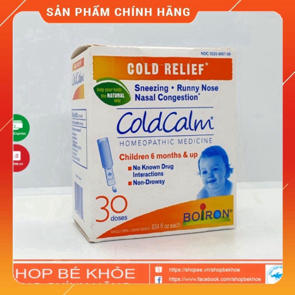 Muối Coldclam - Muối vi lượng Boiron Coldcalm 30 tép