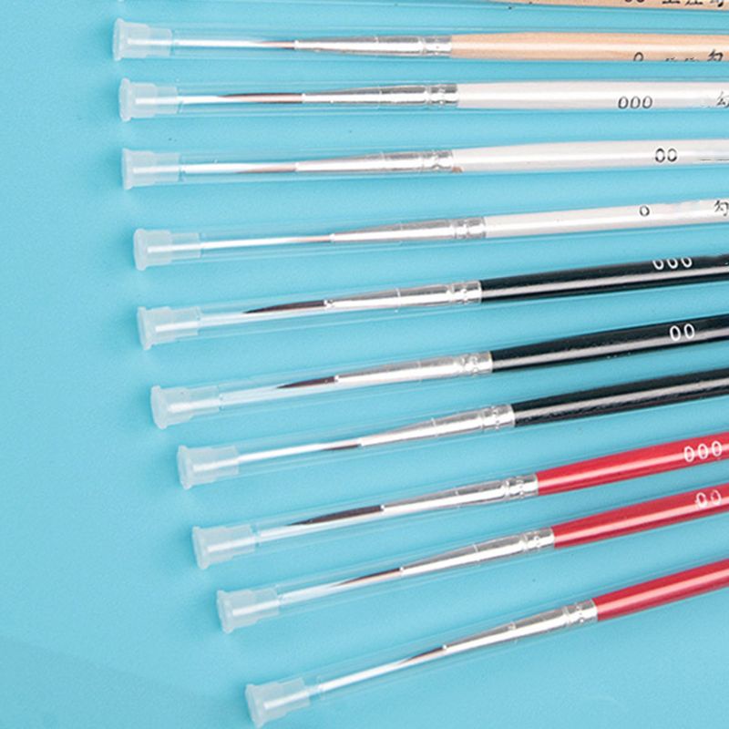 Set 3 cọ vẽ đi nét acrylic 0 00 000 đa năng cao cấp