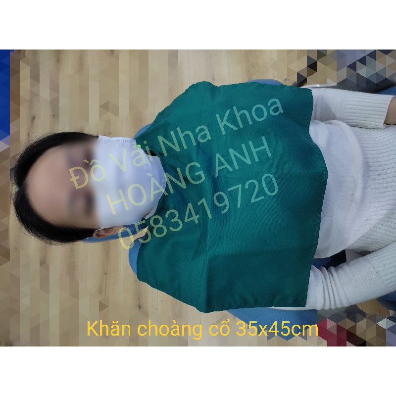 Khăn choàng cổ Nha khoa có khuy bấm
