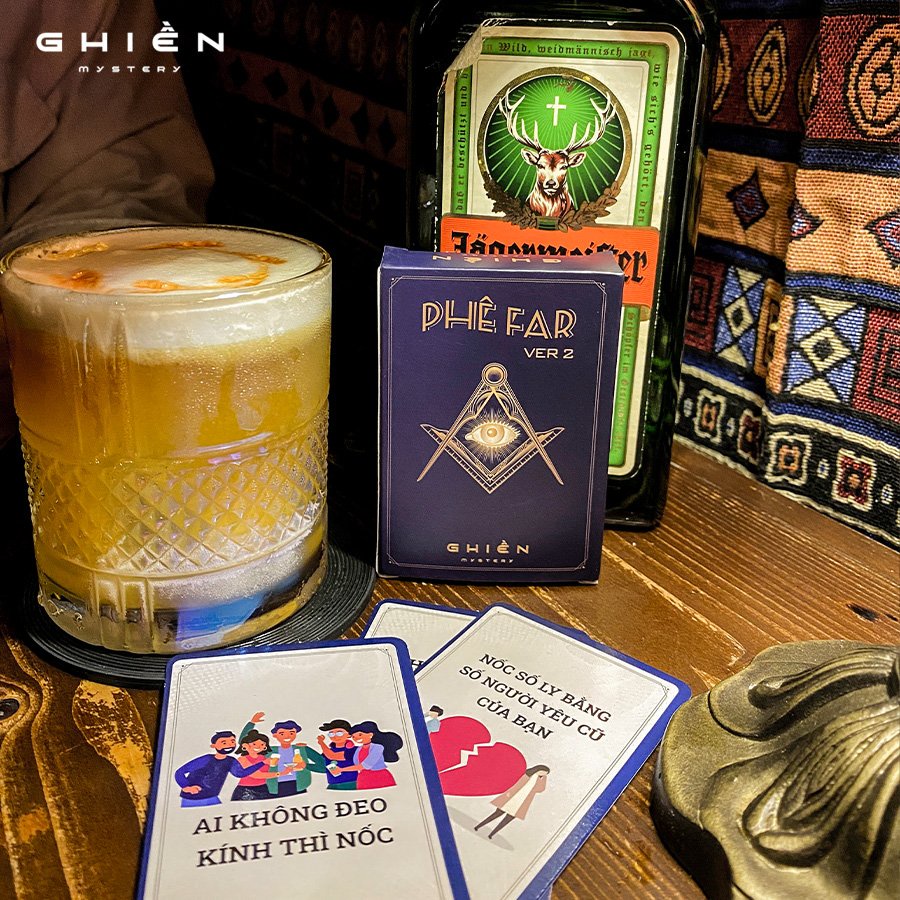 Combo 5 Bộ Drinking game tổng hợp nhà Ghiền 226 thử thách cho cặp đôi hội nhóm bùng nổ cuộc vui | Ghiền Mystery