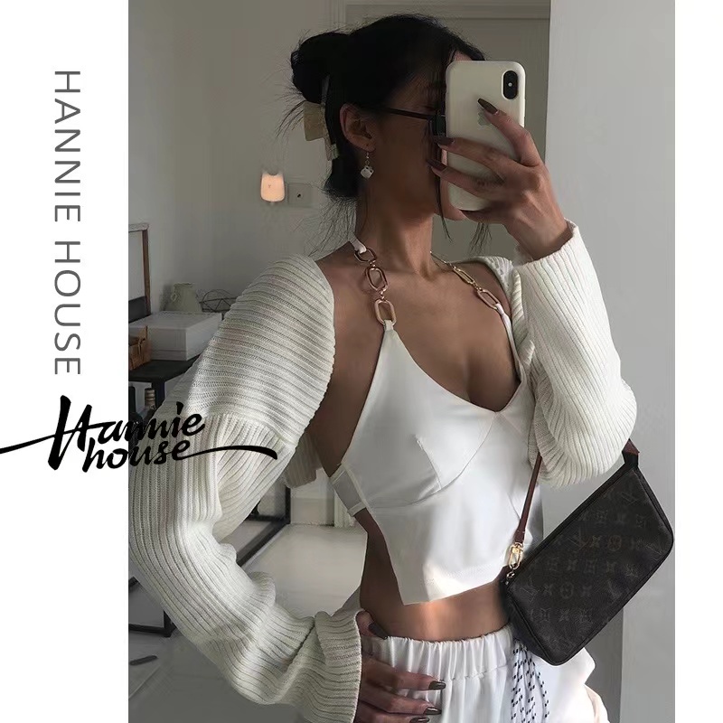 Áo Khoác Cardigan Dệt Kim Dáng Rộng Màu Trơn Thời Trang