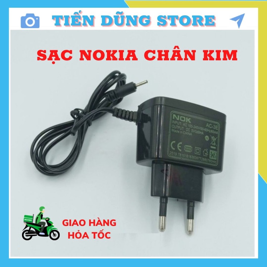 [ Giá Siêu Rẻ ] Củ Sạc Nokia Chân Kim Củ Vuông 1110i - 1202 - 1280 - 1200