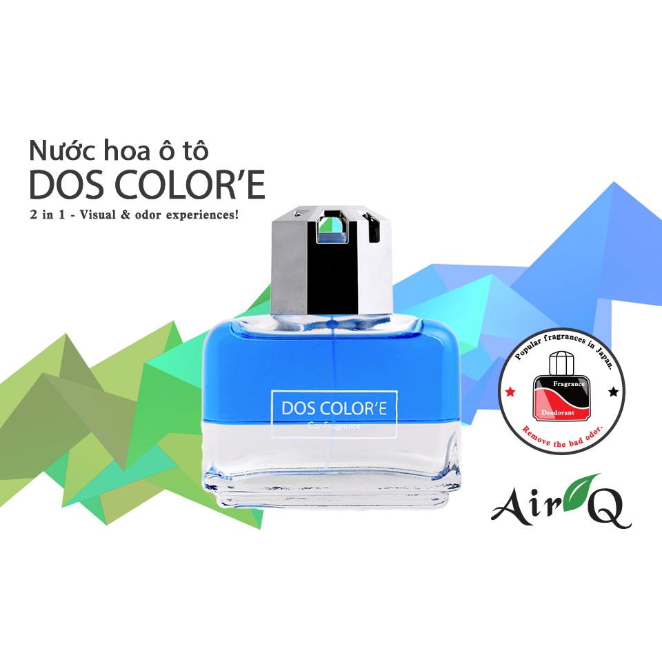 [Mã BMINC50 giảm 10% đơn 99k] Nước Hoa Ô Tô AIR-Q Dos Colore Q54-2 Sky Breeze 95ml - Nhập Khẩu Chính Hãng