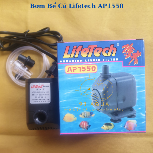 Bơm Bể Cá Lifetech AP1550 (18W - 1200L/H - 1.5M) - Tem Vàng Chính Hãng