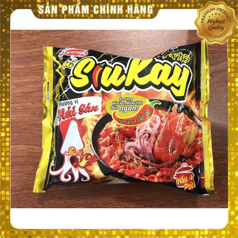 Mì SiuKay Acecook 3vị (Hải Sản ,Bò ,Gà cay Phô Mai)