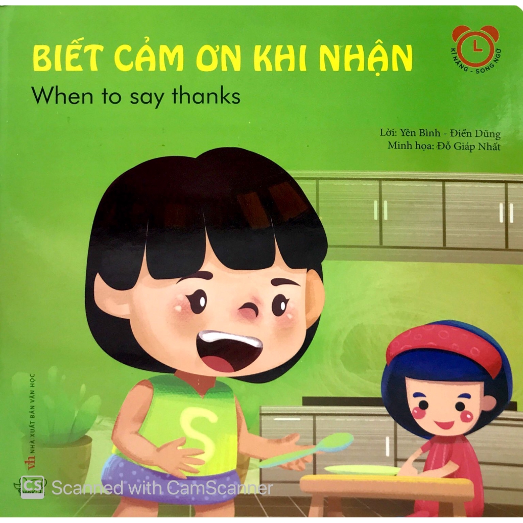 Sách - Biết Cảm Ơn Khi Nhận - Kỹ Năng Cho Bé Trong Giao Tiếp Hàng Ngày (Song Ngữ) - Tái Bản 2018