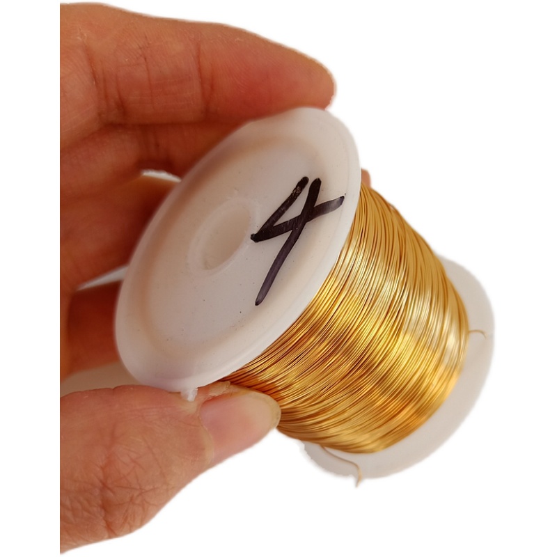 Cuộn Dây Đồng Mềm Mạ Vàng 14k Dài 100m Tự Làm Trang Sức Tiện Lợi