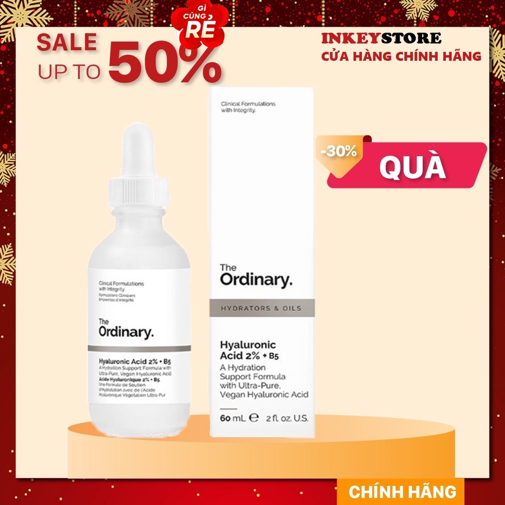 [Bill hãng] Cấp ẩm hồi phục da Hyaluronic Acid 2% + B5 - The Ordinary 60ml
