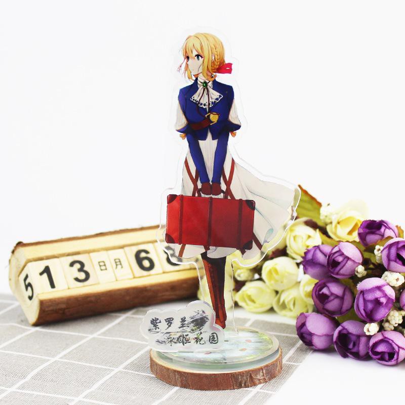 Mô hình nhân vật mica acrylic standee Violet Evergarden in hình anime chibi trang trí trưng bày