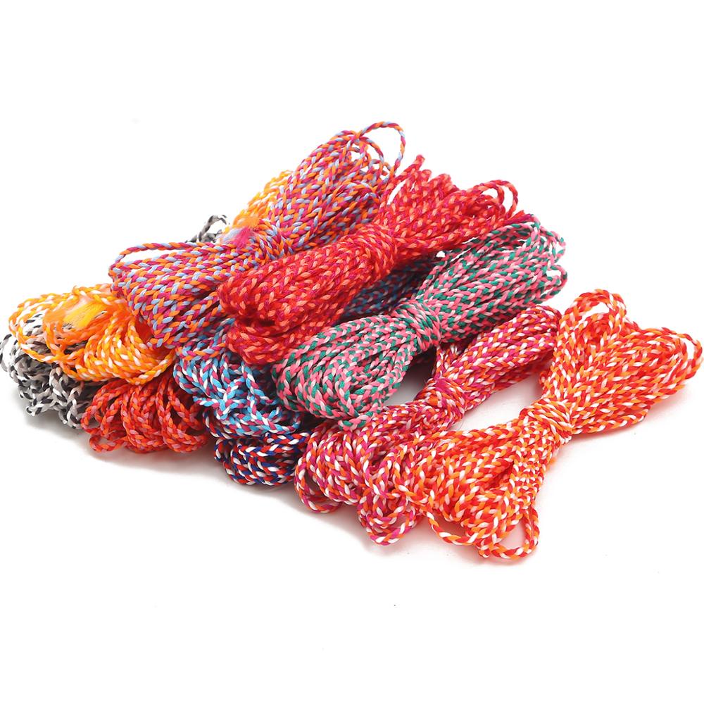 Cuộn dây Beadia từ polyester bện tròn dùng làm đồ thủ công DIY tùy chọn màu sắc