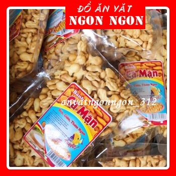 Bánh Cá Mặn(Gói 150g) Bánh Kẹo Đồ Ăn Vặt Ngon Giòn Thơm Ngậy Hấp Dẫn