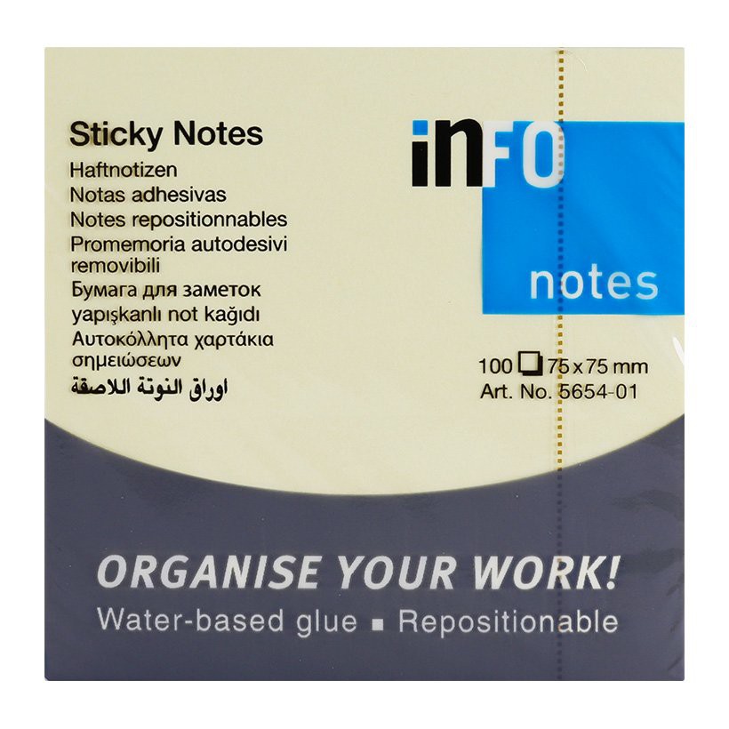 Giấy ghi chú - giấy note Info Note cỡ 3x3