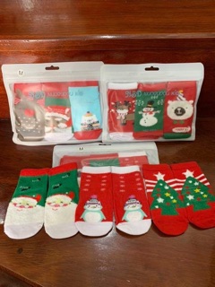 SET 12 ĐÔI TẤT NOEL SIÊU YÊU CHO BÉ