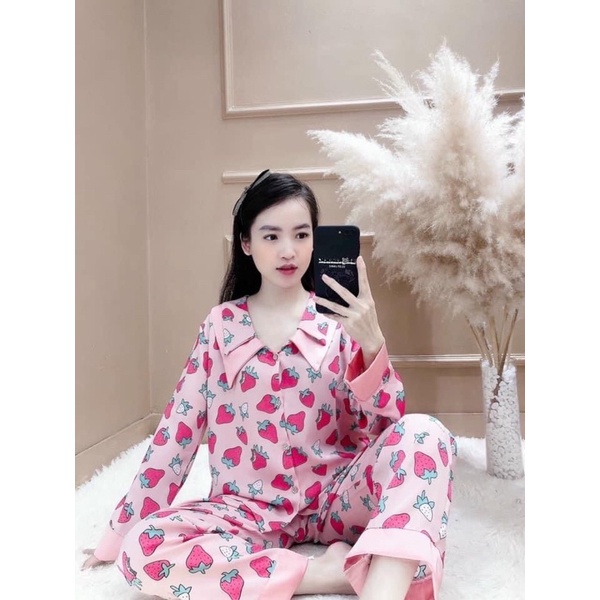 Đồ bộ lụa maingo cao cấp tay dài quần dài nhiều kiểu dáng