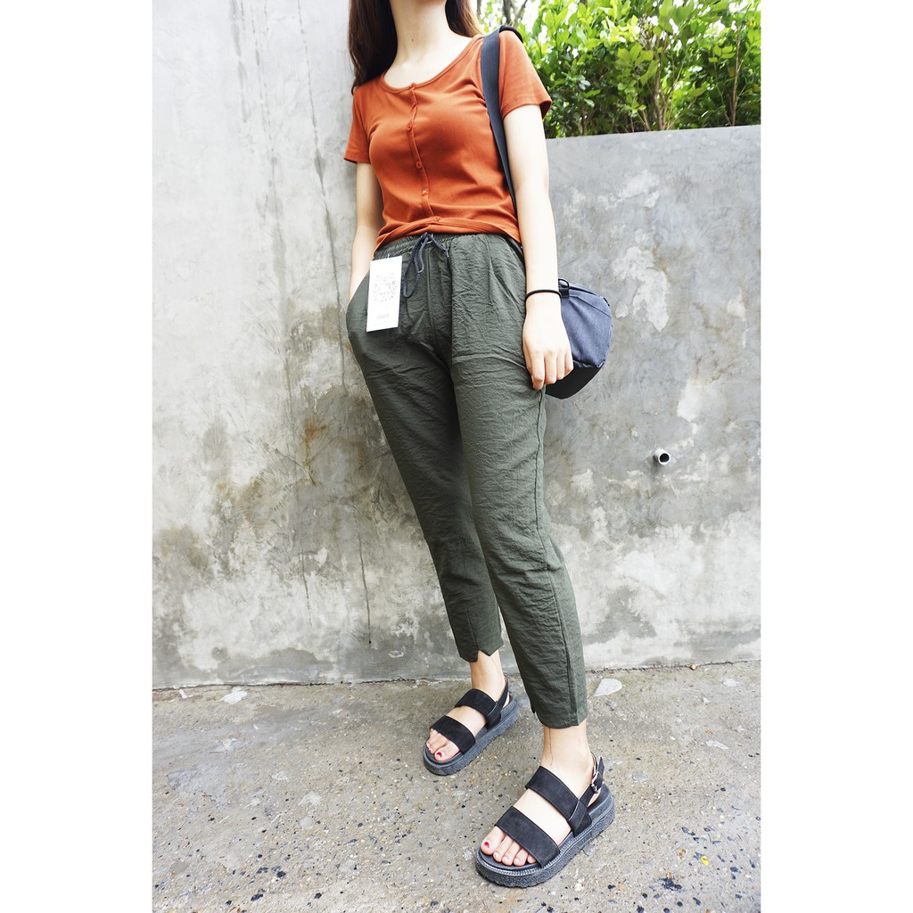 Quần baggy đũi dáng dài TTG69