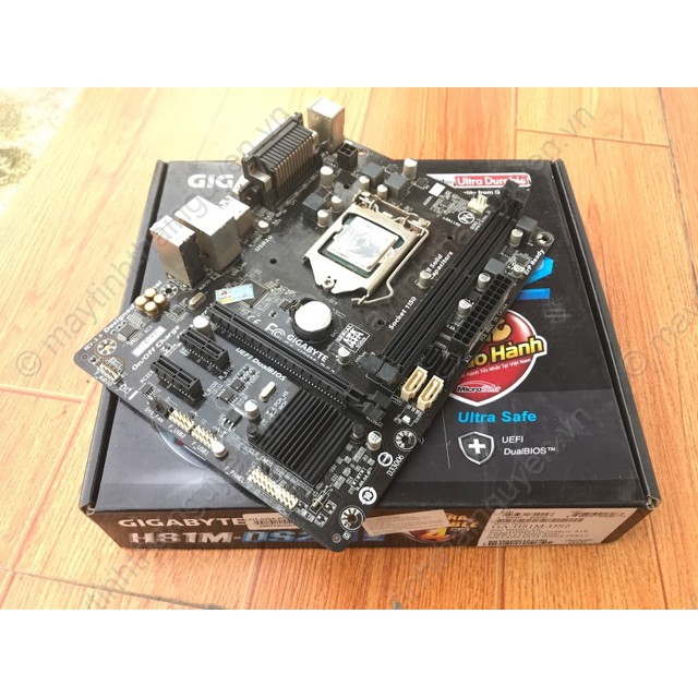 [Mã ELCLXU8 hoàn 5% xu đơn 500k]Mainboard Giga H81 (rev. 3.0) Socket 1150 [Full tụ vàng] (Qua sử dụng) | BigBuy360 - bigbuy360.vn