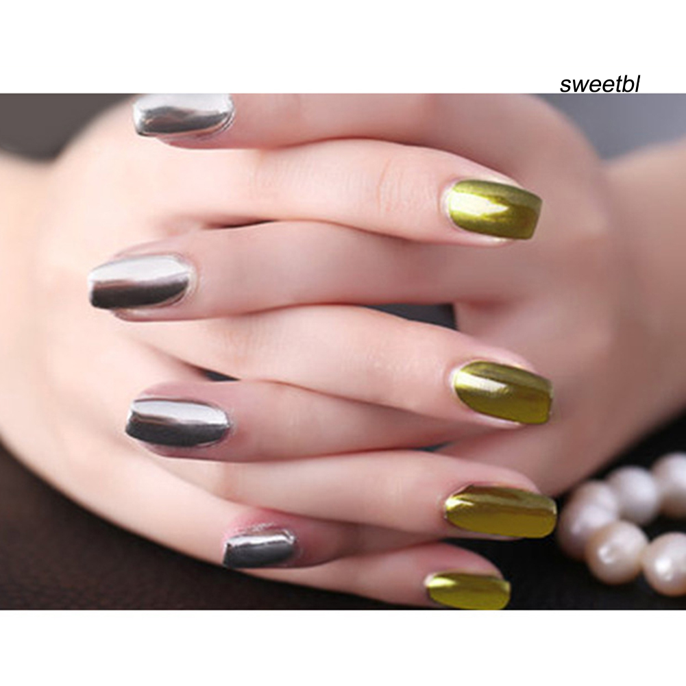 Nhũ kim tuyến trang trí móng tay Rosalind hiệu ứng tráng gương kèm que xốp diy