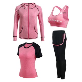 SET ĐỒ TẬP GYM, YOGA NỮ 4 MÓN CAO CẤP CÓ BIG SIZE