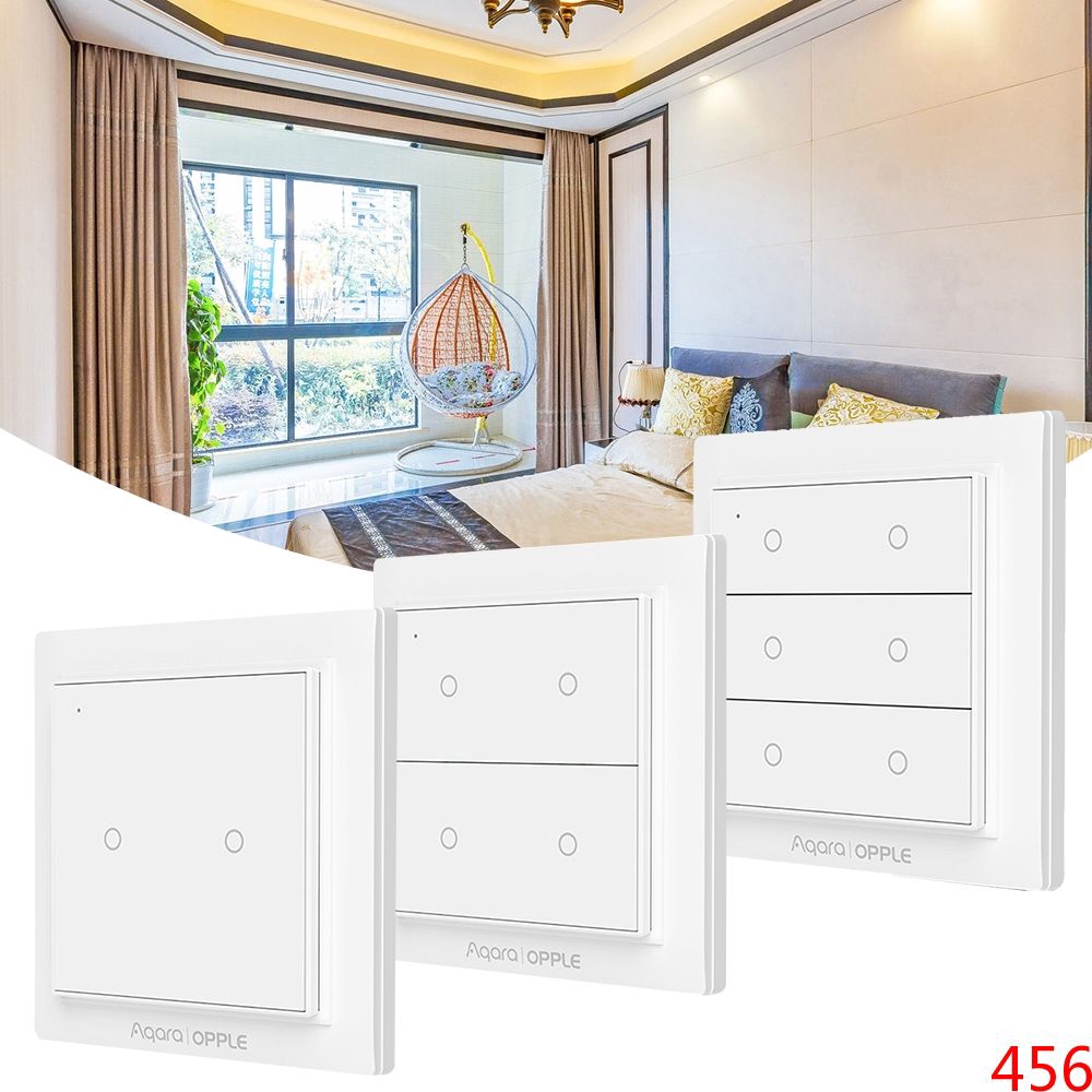 Aqara Opple Wireless Smart Wall Switch No Wiring Required Work With aqara App Apple HomeKit home