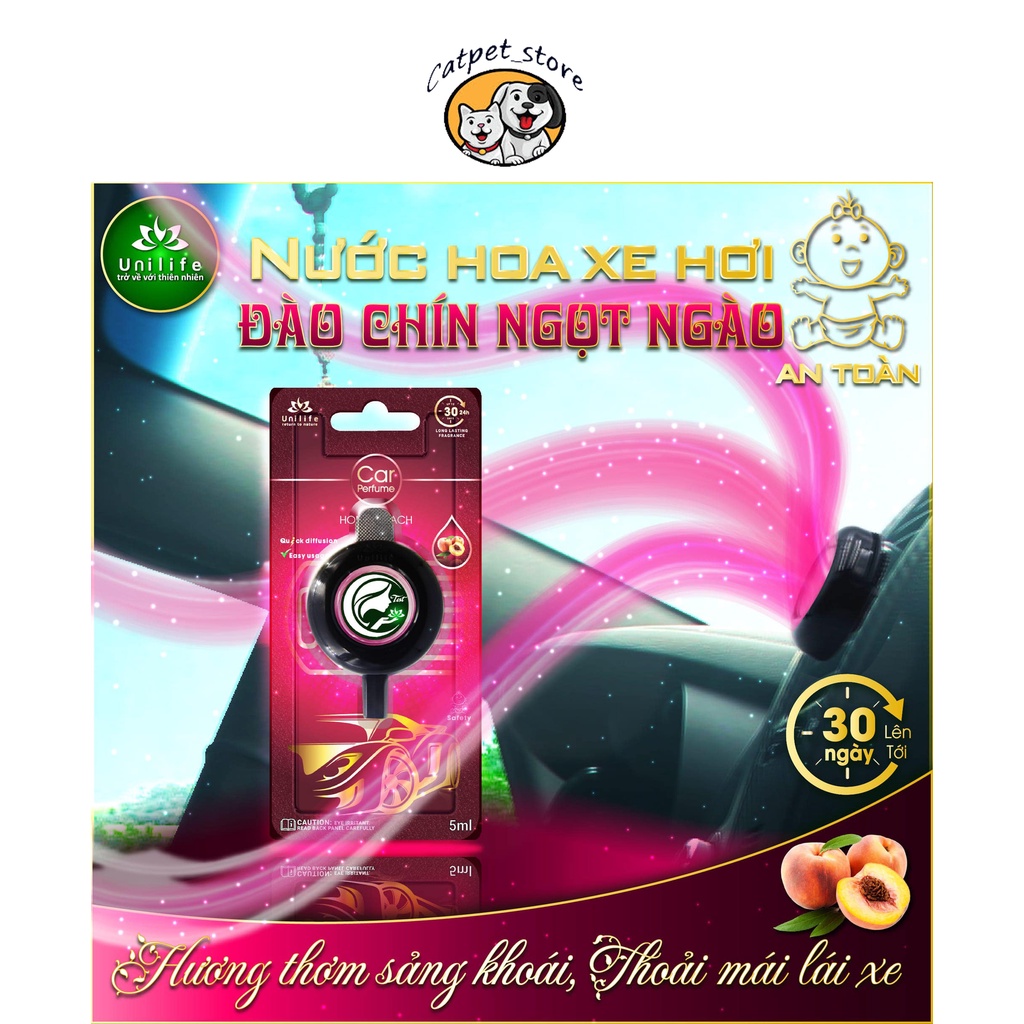 Nước hoa ô tô hương Đào , Nước hoa xe hơi kẹp cửa gió điều hòa hương Đào chín cao cấp.[ CHÍNH HÃNG ]