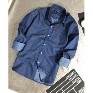 Áo sơ mi nam dài tay chất denim cao cấp 1 túi