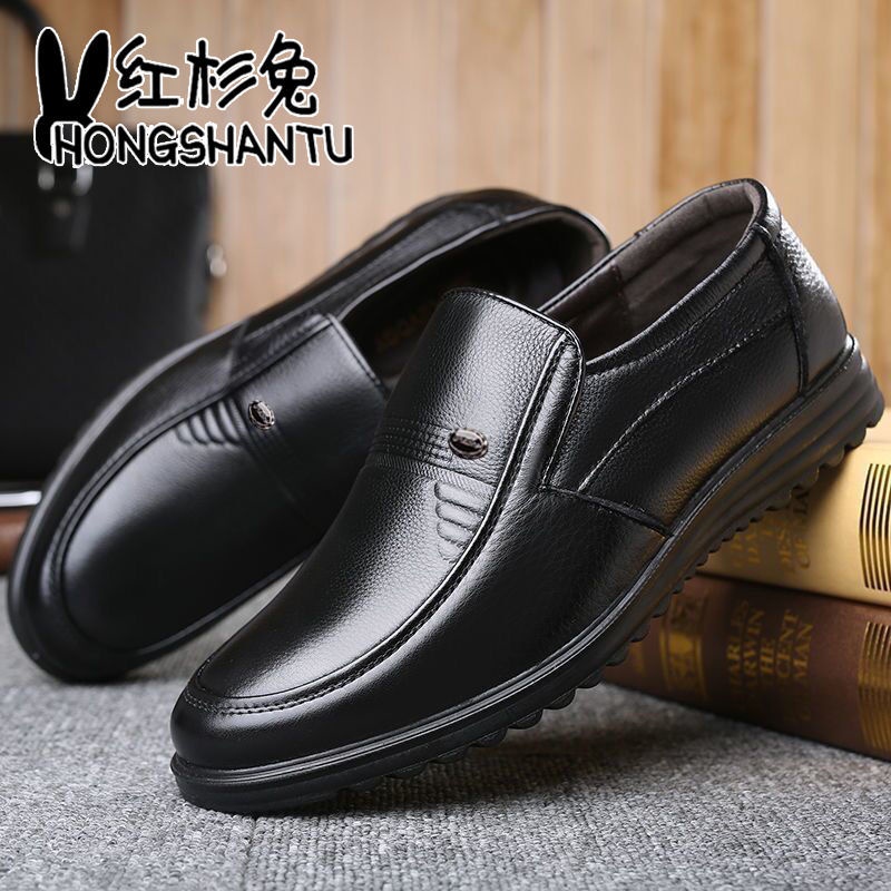 Giày Da Bò 100% Chính Hãng Đế Mềm Chống Trượt Cho Nam