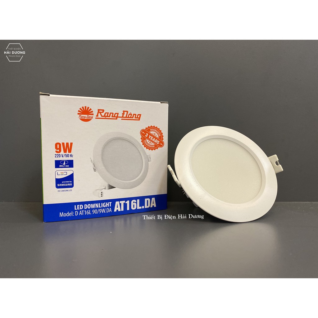 Đèn Led Downlight Rạng Đông Âm Trần D AT16L 90/9W.DA - Ánh Sáng Trung Tính - Bảo hành 3 năm