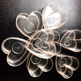 Combo 10 Vỏ tealight trái tim + bấc nến