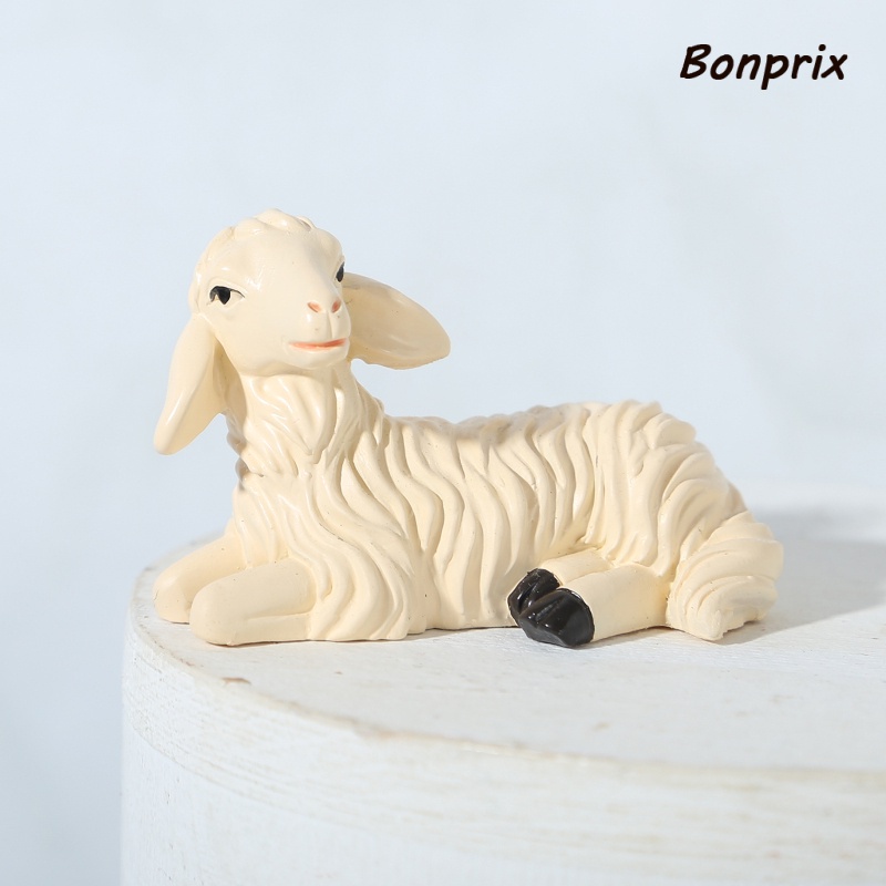 Set 6 Mô Hình Cừu Bằng Nhựa Resin Trang Trí Nhà Búp Bê / Nông Trại