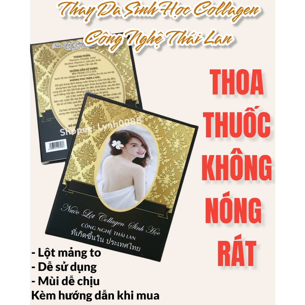 Lột Thay Da Sinh Học Collagen Thái Lan | Tẩy Da Chết
