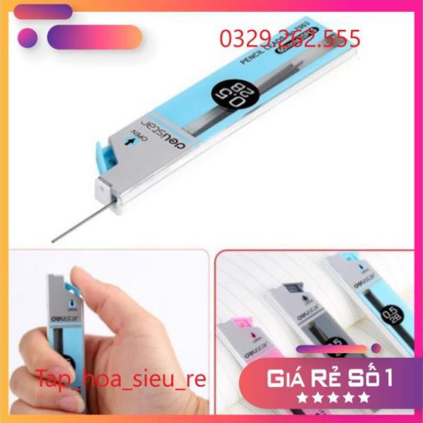 (Rẻ Vô địch) Ruột Chì Kim - 0.5mm 2B Deli 7003 hàng chính hãng