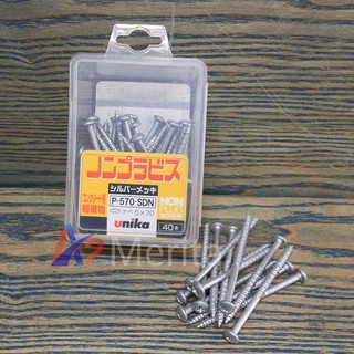 Vít bê tông 5mm đầu dù Unika P570 (không cần dùng tắc kê nhựa)