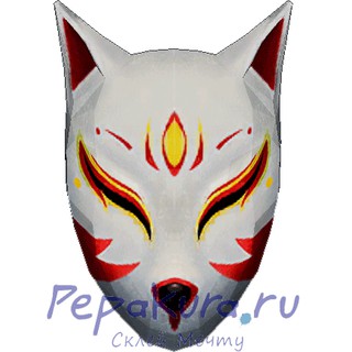 Mô hình giấy _ Mặt nạ Kitsune