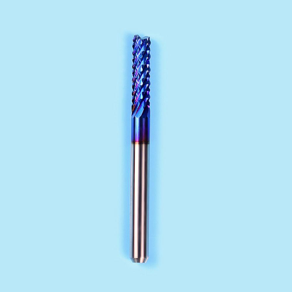 Mũi Phay CNC 0.8-3.175mm Chuyên Dụng|Dụng Cụ Cắt Cạnh Bằng Titan Màu Xanh Dương