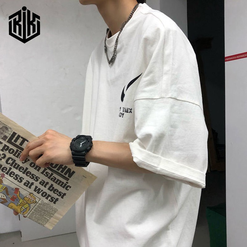 Áo thun/ Áo thun tay lỡ SDT unisex dáng rộng dưới 75kg | BigBuy360 - bigbuy360.vn