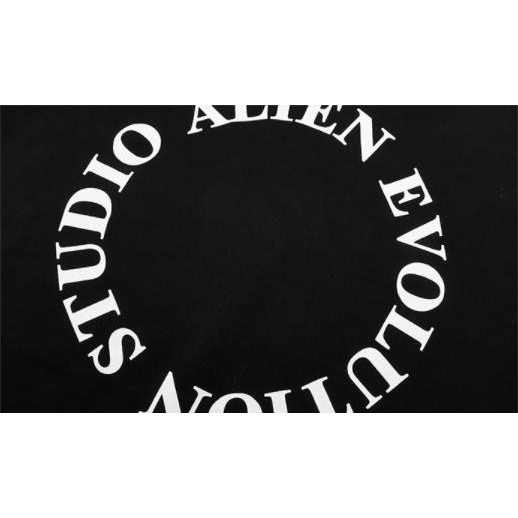 Áo sweater Nelly nỉ lót lông in hình "ALIEN EVOLUTION STUDIO" áo nỉ