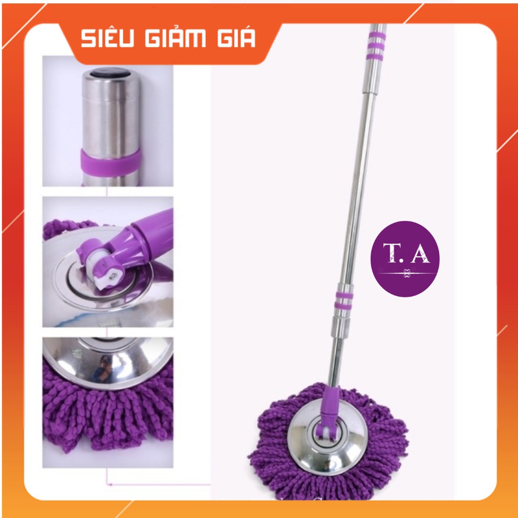 Cây Lau Nhà Thái Inox F25 Cao Cấp  ( Sản Phảm Kèm Bông Lau)[BẢO HÀNH 6 THÁNG ]