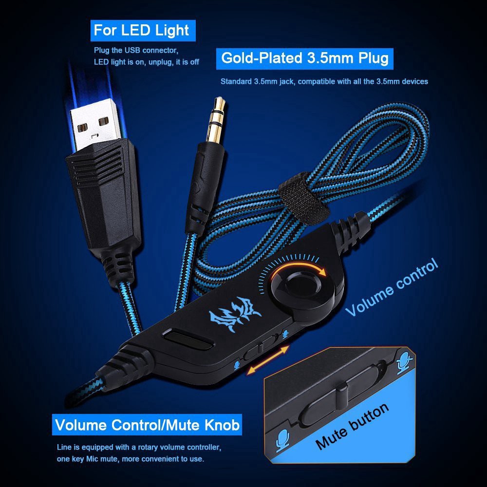 Tai Nghe Chơi Game Kotion Each G2000 Tích Hợp Mic Hd Cho Pc Ps4 Ps3 Xbox Switch