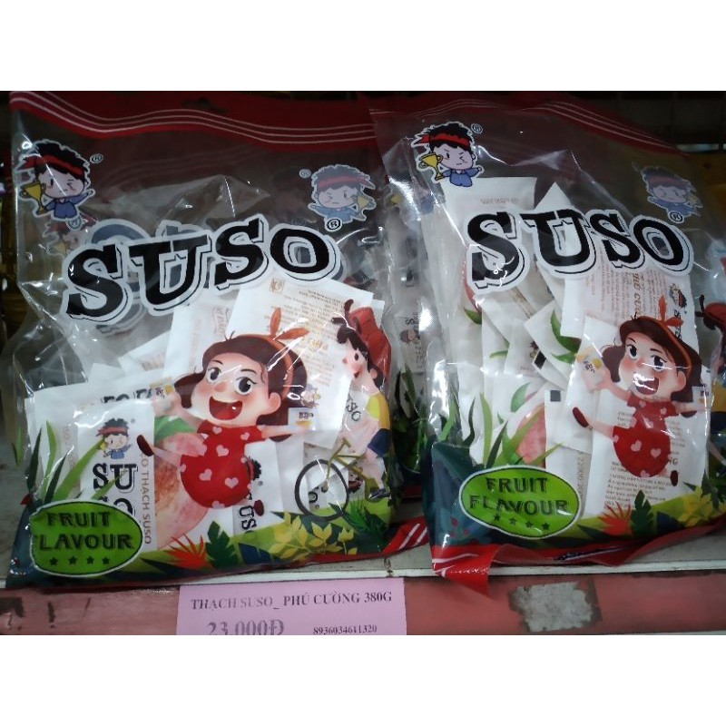 Kẹo thạch SuSo gói 380g thạch zaizai kẹo thạch su số củ ấu