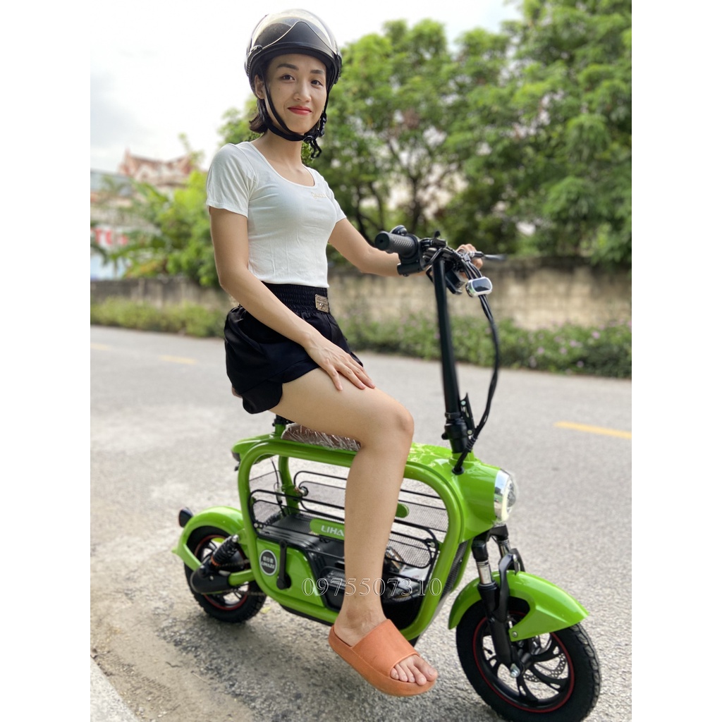 Xe Đạp Điện Lihaze Hotgirl Chính Hãng giá tại kho siêu tốt Kèm Ảnh thực tế