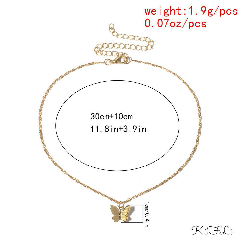 Vòng Cổ Hình Bướm Đính Đá Sang Trọng